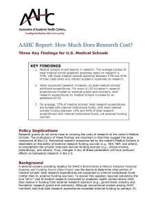 How Much Does Research Cost? Key Findings: AAHC Reports