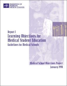 Learning Objectives for Medical Student Education: Guidelines for Medical Schools (PDF)