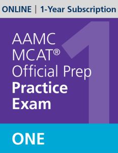 AAMC MCAT Official Prep Practice Exam One (Online) | 1-Year Subscription 
