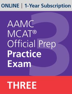 AAMC MCAT Official Prep Practice Exam Three (Online) | 1-Year Subscription