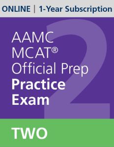 AAMC MCAT Official Prep Practice Exam Two (Online) | 1-Year Subscription 